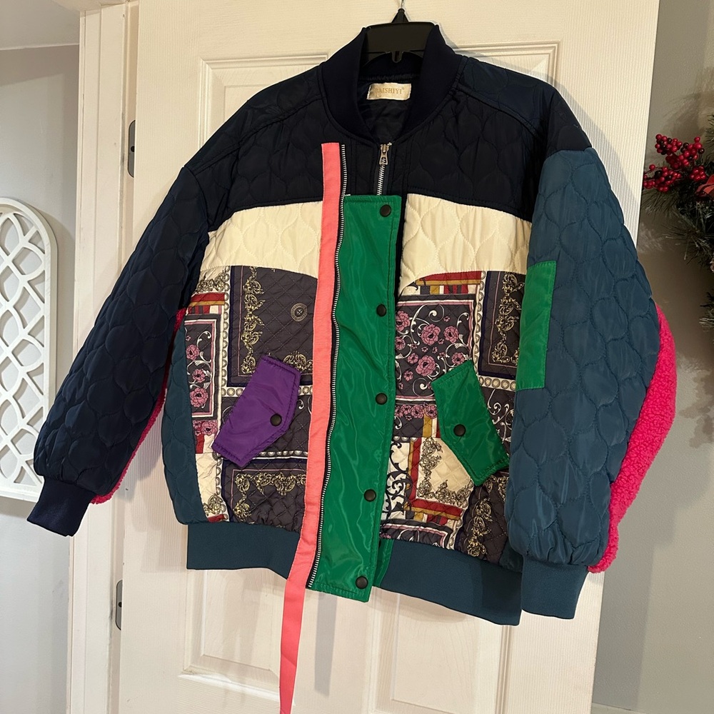 Colorful Patchwork Women's Jacket